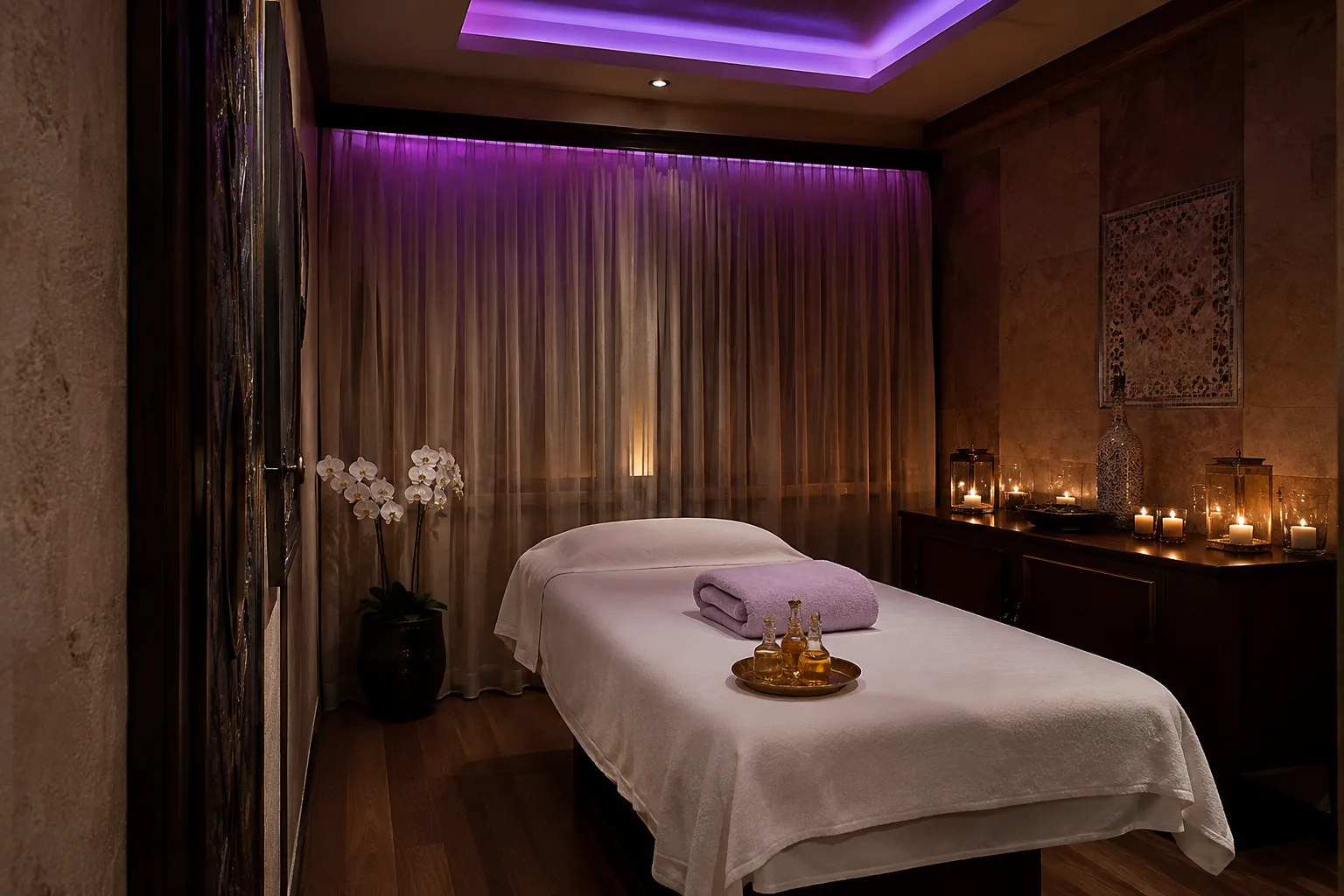 Masaj odasının genel görünümü — Lila Spa, Bağcılar misafirlerine hizmet veren salon